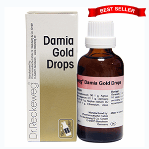 Dr Reckeweg Damia Gold Drops - Sexual Weakness 